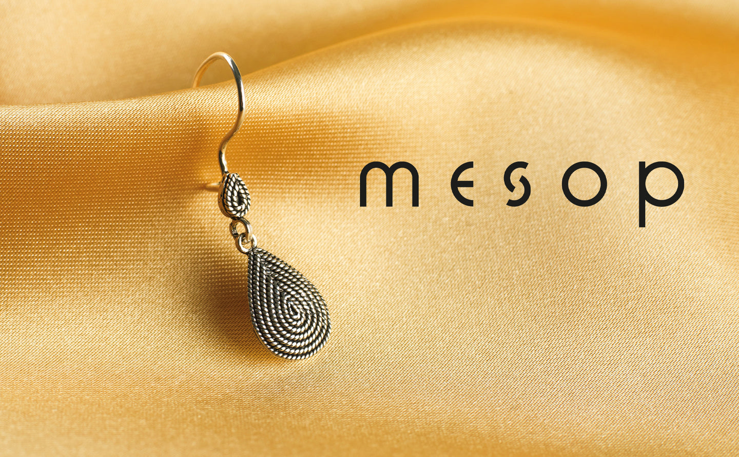 MESOP Teardrop Womens Silver Earrings, 925 Sterling Silver Drop Earrings, Timeless Mesopotamia History Inspired, Fluted Filigree Dangle Earrings and Valentines Day Gift